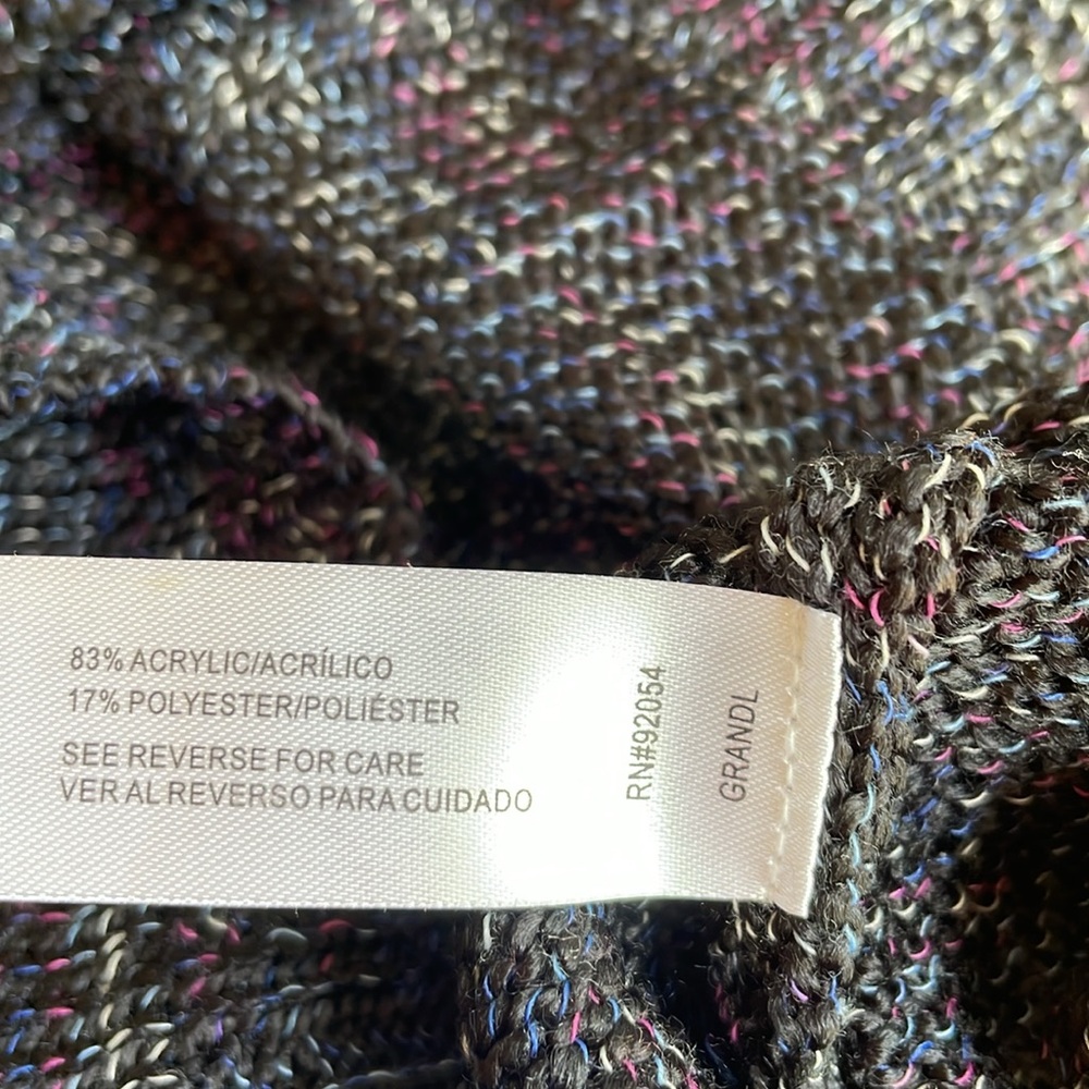 Women's Carolyn Taylor Split Neck Pullover w/ Front Cable - Picture 4 of 7